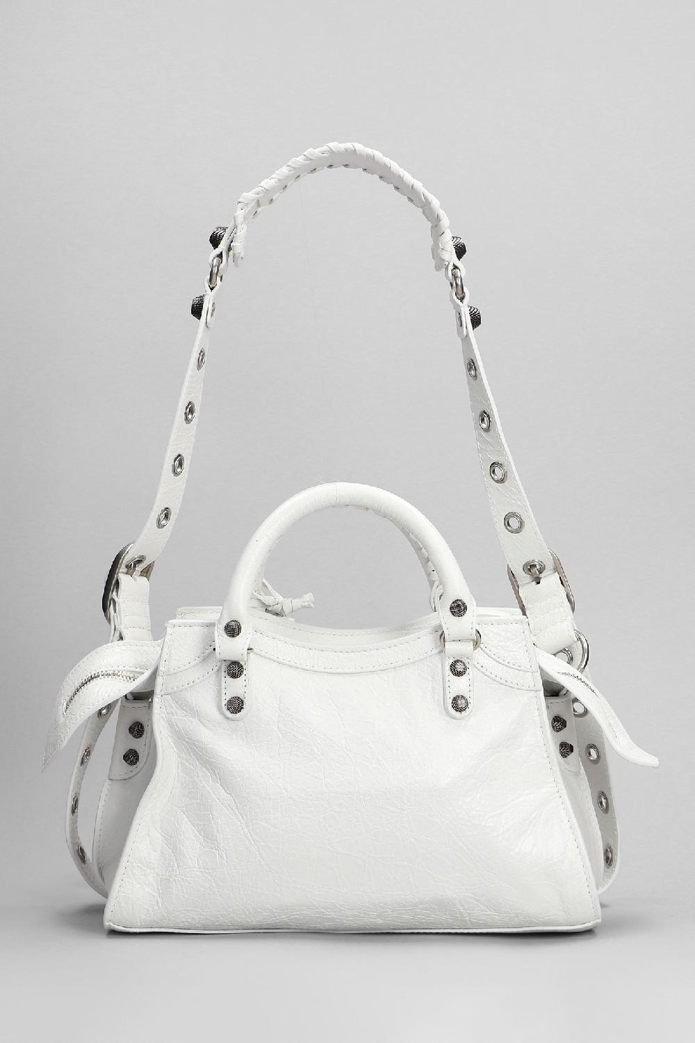Deliberti Balenciaga Borsa A Spalla Neo Cagole Xs In Pelle Bianca Cod. 395021 - Deliberti The Luxury Shopping