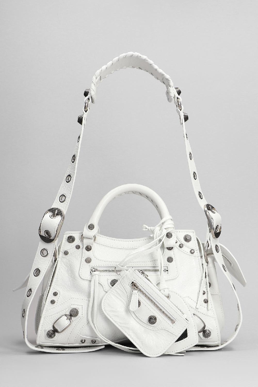 Deliberti Balenciaga Borsa a spalla neo cagole xs in pelle bianca cod. 395021 - Deliberti The Luxury Shopping