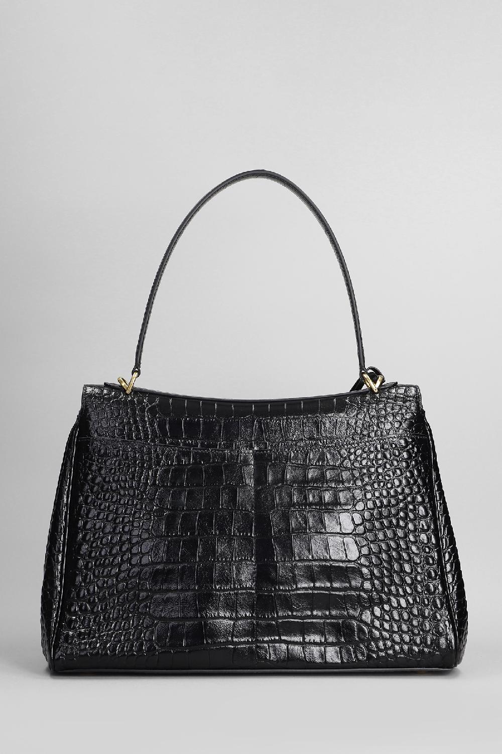 Deliberti Balenciaga Borsa A Spalla Rodeo In Pelle Nera Cod. 406078 - Deliberti The Luxury Shopping