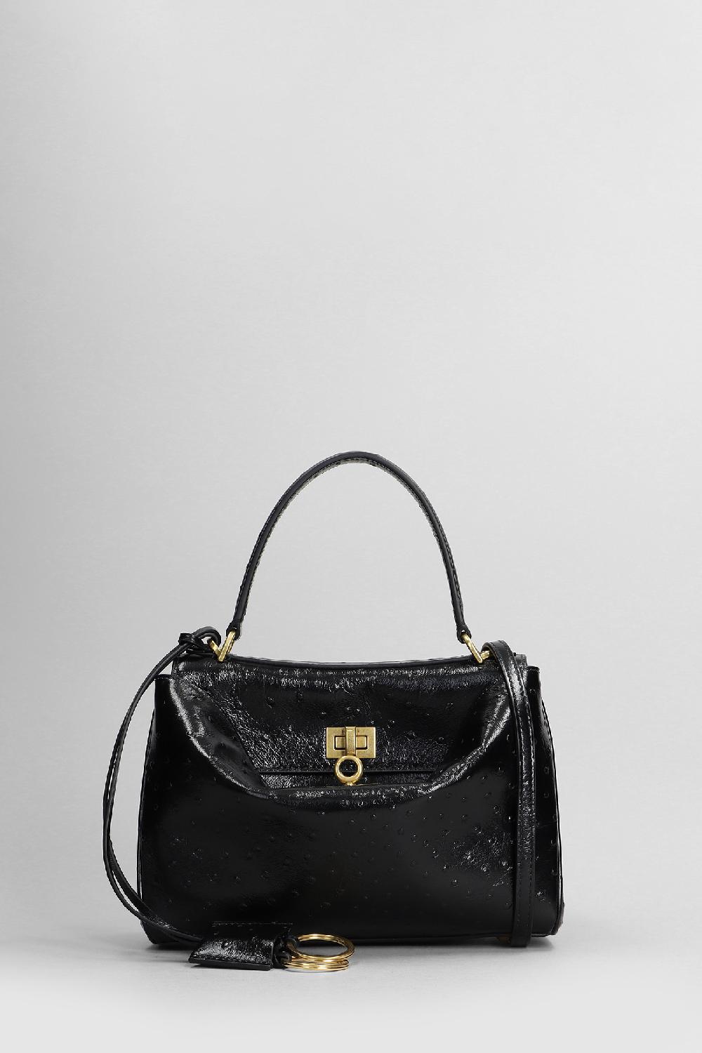 Deliberti Balenciaga Borsa a spalla rodeo top mini in pelle nera cod. 409474 - Deliberti The Luxury Shopping