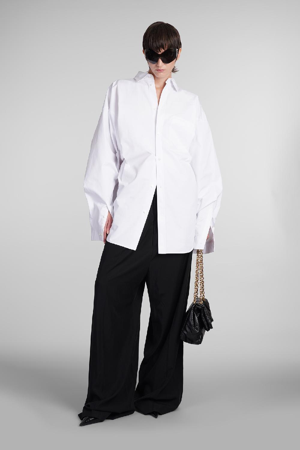 Deliberti Balenciaga Camicia In Cotone Bianco Cod. 405813 - Deliberti The Luxury Shopping