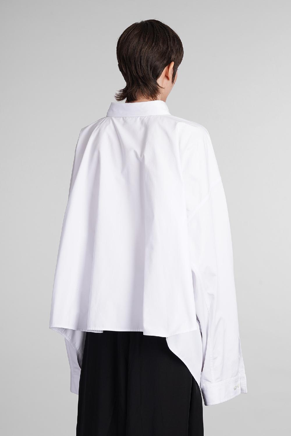 Deliberti Balenciaga Camicia In Cotone Bianco Cod. 405813 - Deliberti The Luxury Shopping