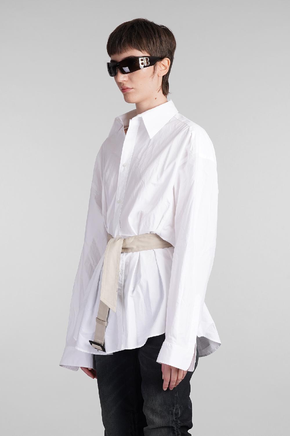 Deliberti Balenciaga Camicia In Cotone Bianco Cod. 409494 - Deliberti The Luxury Shopping