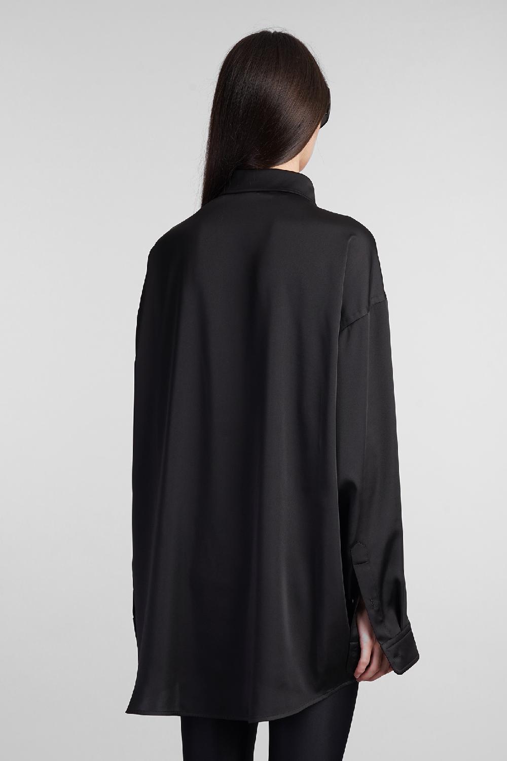 Deliberti Balenciaga Camicia In Poliestere Nero Cod. 407592 - Deliberti The Luxury Shopping