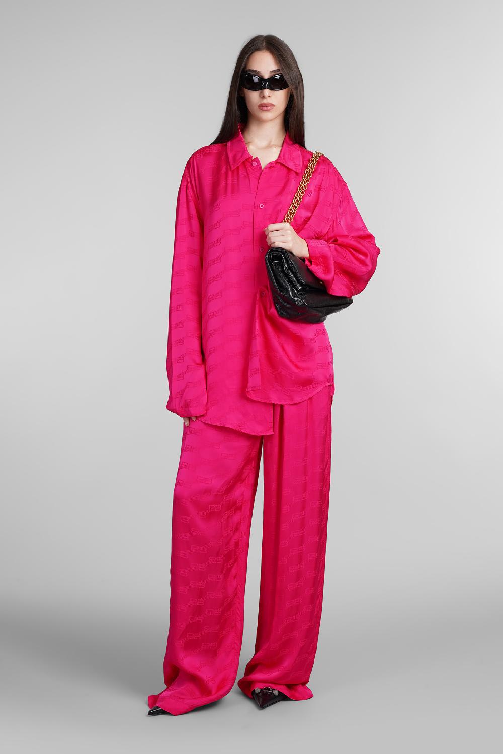 Deliberti Balenciaga Camicia In Viscosa Fucsia Cod. 405810 - Deliberti The Luxury Shopping