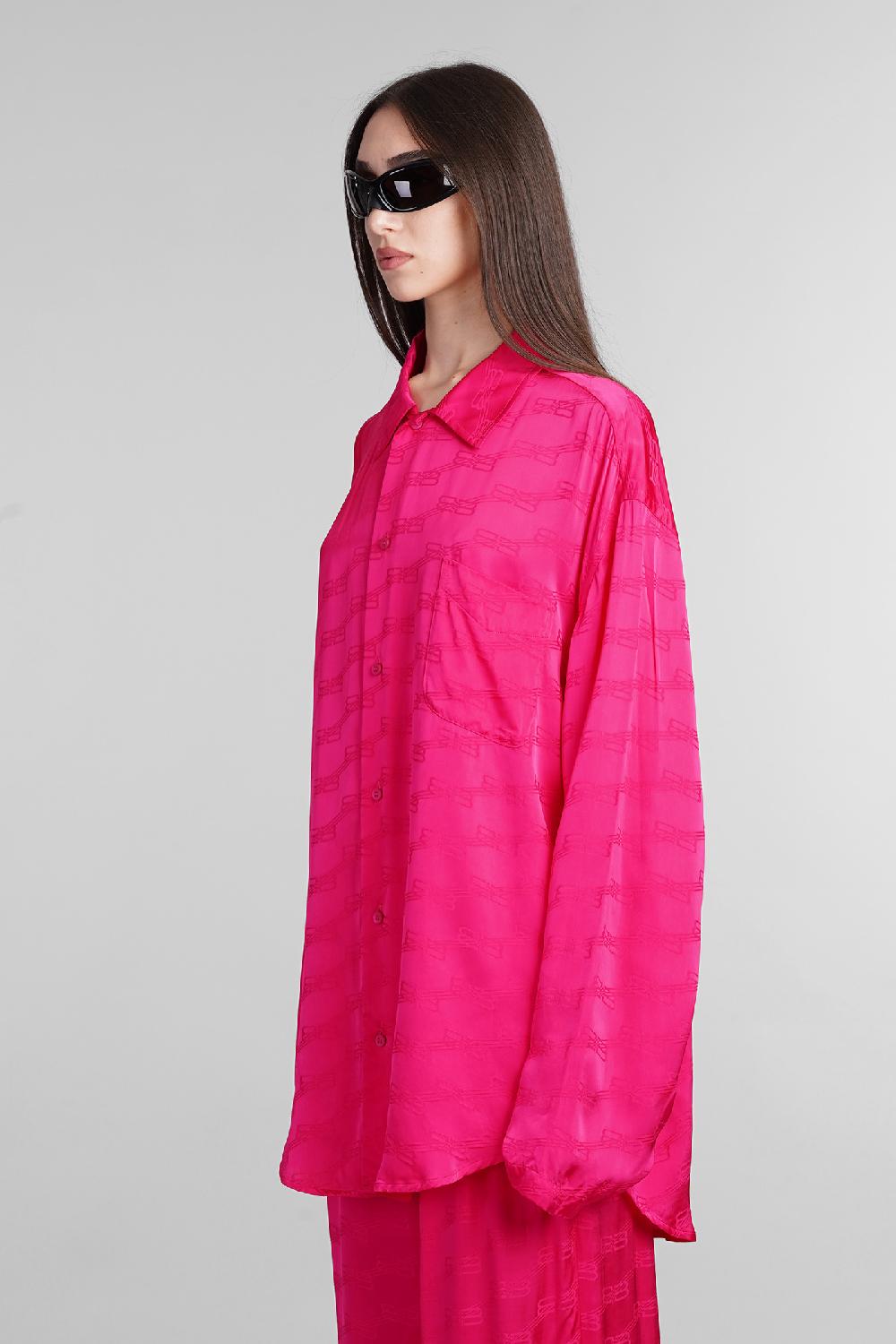 Deliberti Balenciaga Camicia In Viscosa Fucsia Cod. 405810 - Deliberti The Luxury Shopping