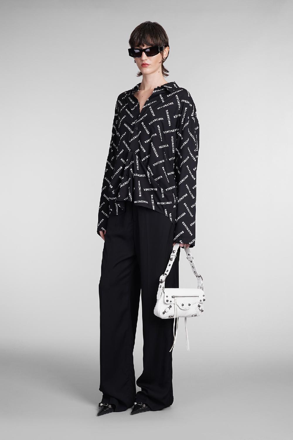 Deliberti Balenciaga Camicia In Viscosa Nera Cod. 393396 - Deliberti The Luxury Shopping