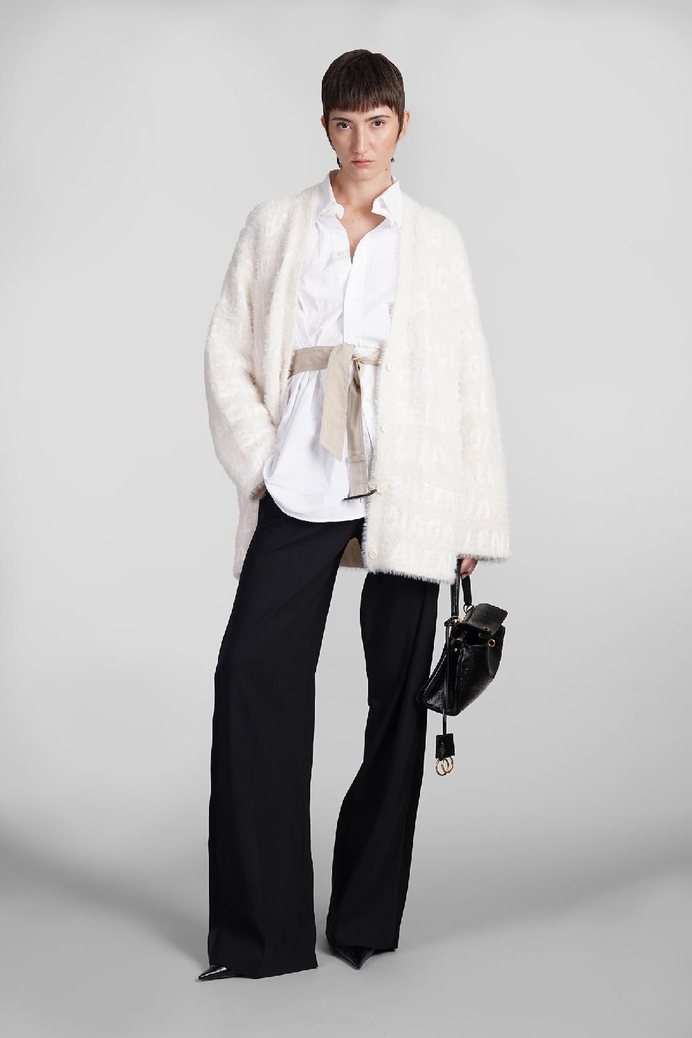 Deliberti Balenciaga Cardigan In Lana Beige Cod. 409505 - Deliberti The Luxury Shopping