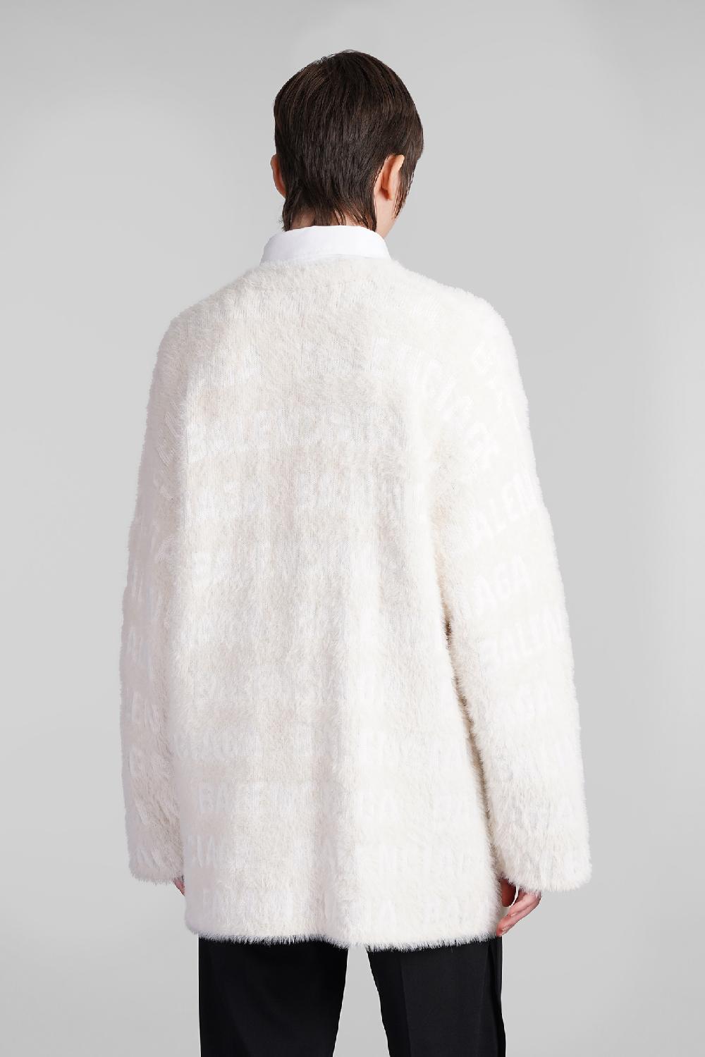 Deliberti Balenciaga Cardigan In Lana Beige Cod. 409505 - Deliberti The Luxury Shopping