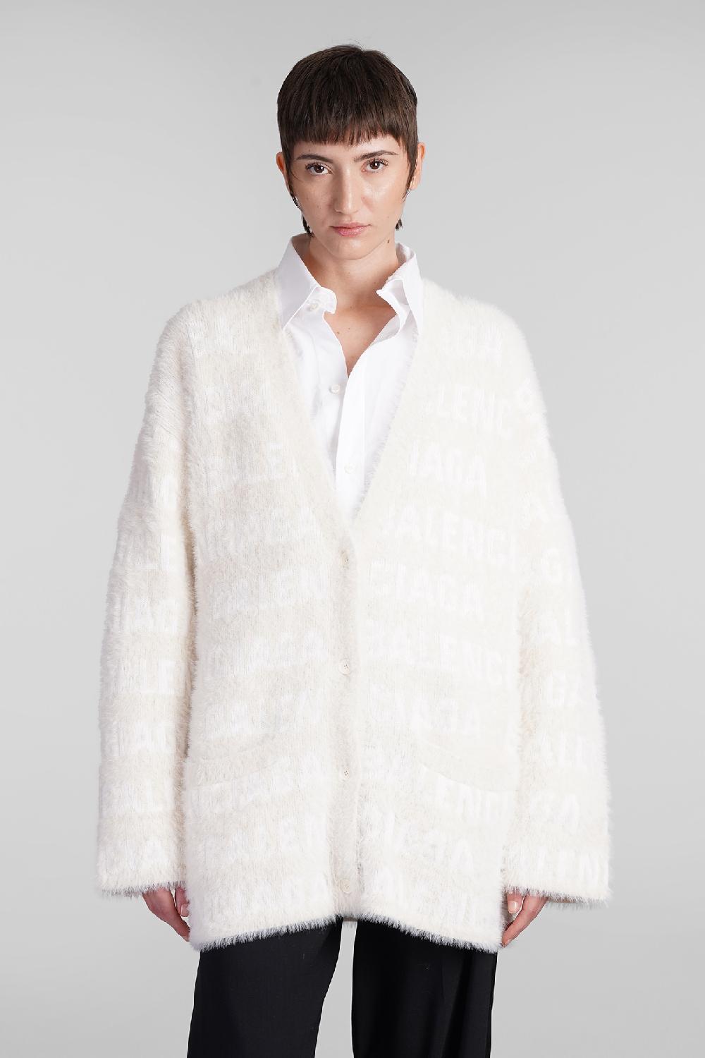 Deliberti Balenciaga Cardigan in lana beige cod. 409505 - Deliberti The Luxury Shopping