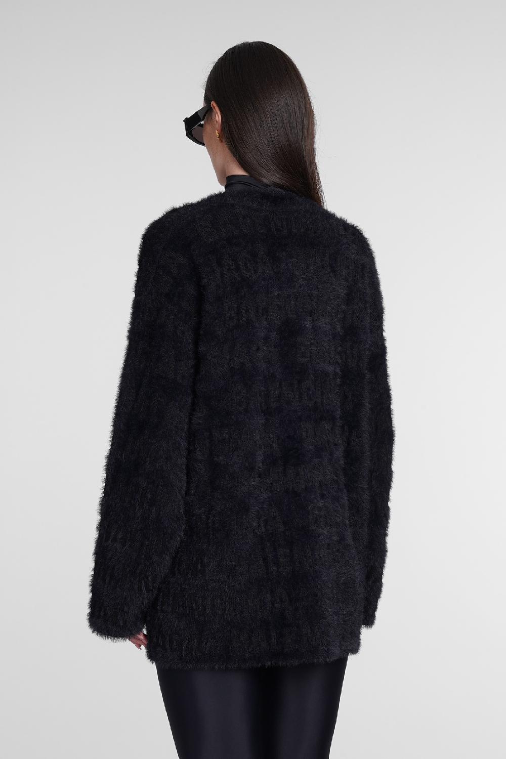 Deliberti Balenciaga Cardigan In Lana Nera Cod. 386194 - Deliberti The Luxury Shopping