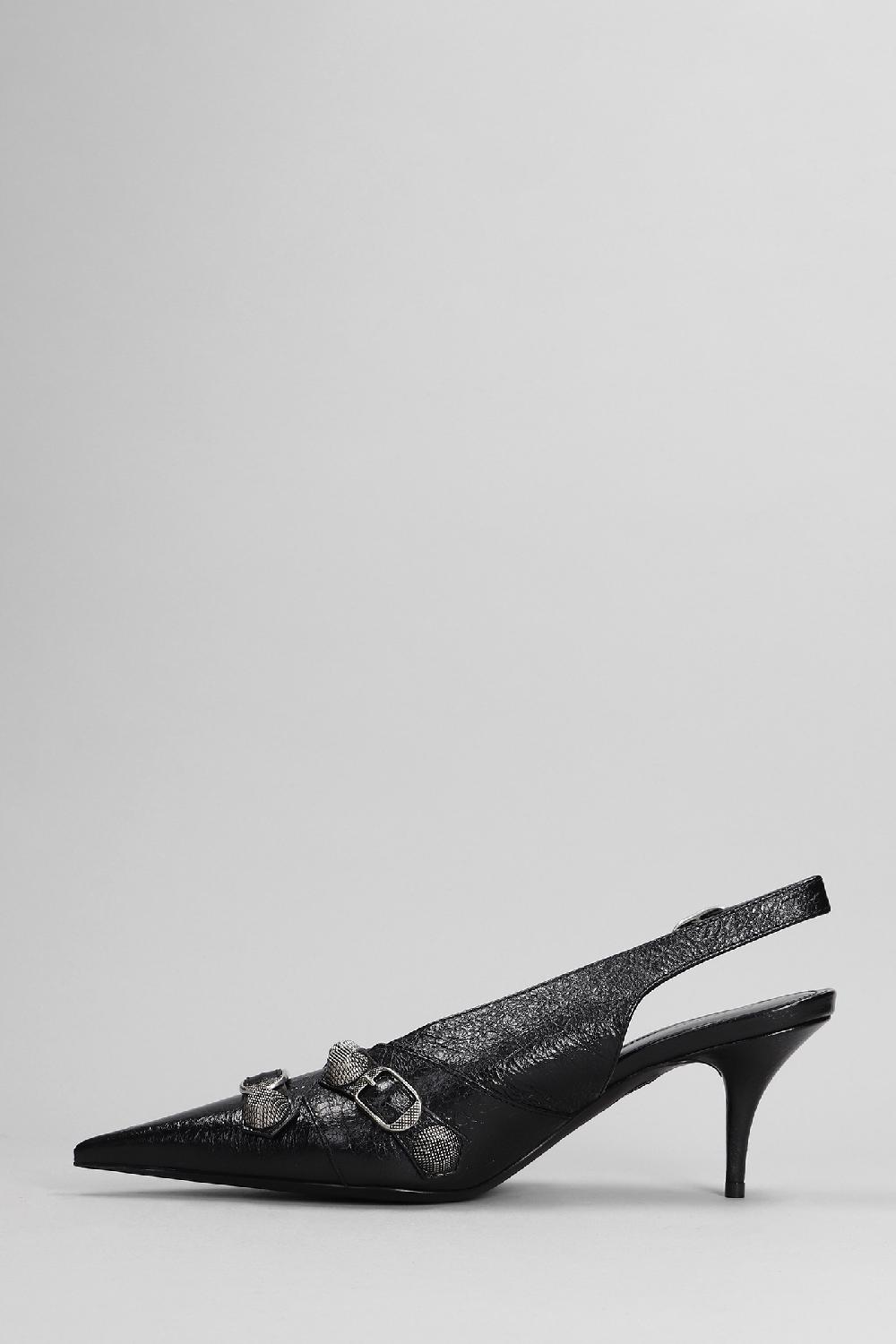 Deliberti Balenciaga Decollete Cagole Sling M70 In Pelle Nera Cod. 386213 - Deliberti The Luxury Shopping