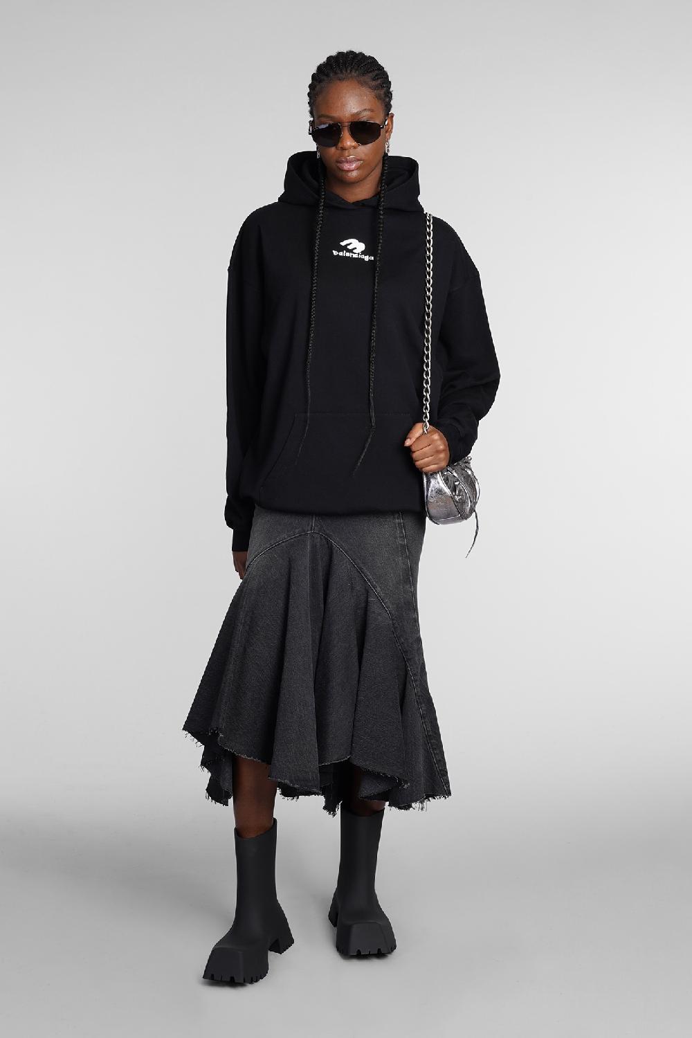 Deliberti Balenciaga Felpa In Cotone Nero Cod. 362932 - Deliberti The Luxury Shopping