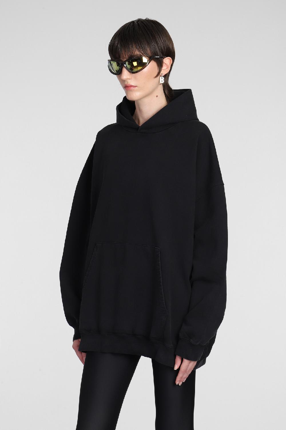 Deliberti Balenciaga Felpa In Cotone Nero Cod. 381736 - Deliberti The Luxury Shopping