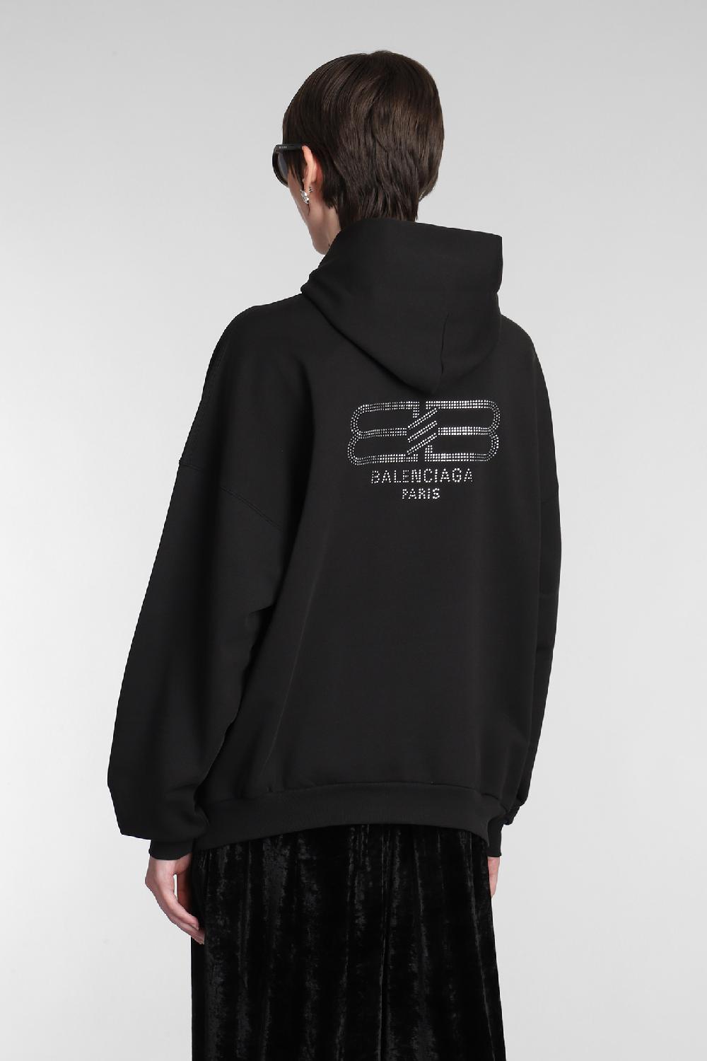 Deliberti Balenciaga Felpa In Cotone Nero Cod. 381740 - Deliberti The Luxury Shopping