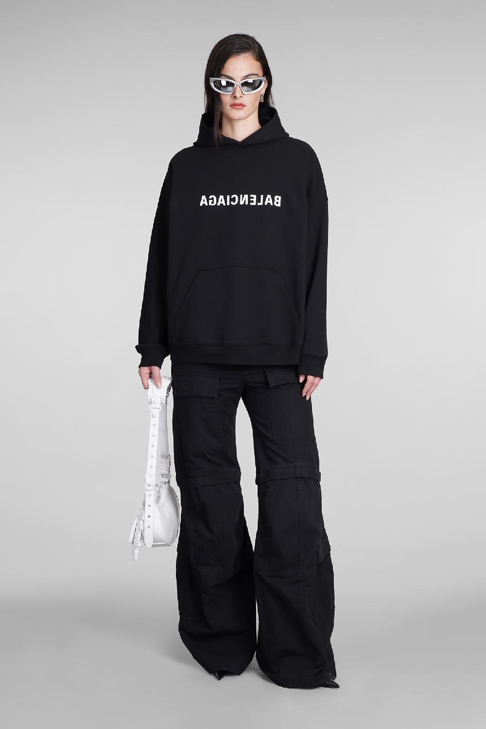 Deliberti Balenciaga Felpa In Cotone Nero Cod. 390883 - Deliberti The Luxury Shopping