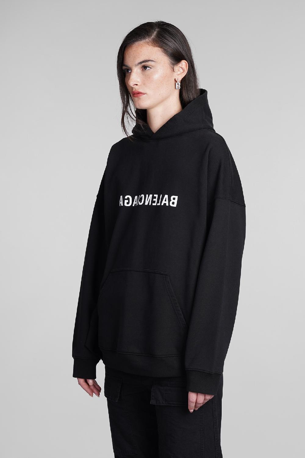 Deliberti Balenciaga Felpa In Cotone Nero Cod. 390883 - Deliberti The Luxury Shopping