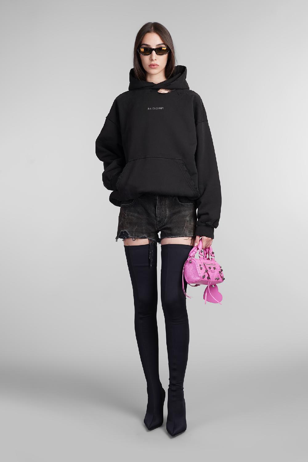 Deliberti Balenciaga Felpa In Cotone Nero Cod. 405834 - Deliberti The Luxury Shopping