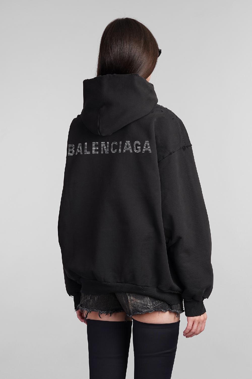 Deliberti Balenciaga Felpa In Cotone Nero Cod. 405834 - Deliberti The Luxury Shopping