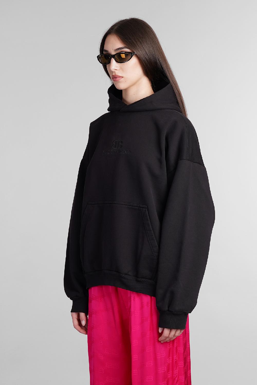 Deliberti Balenciaga Felpa In Cotone Nero Cod. 405836 - Deliberti The Luxury Shopping