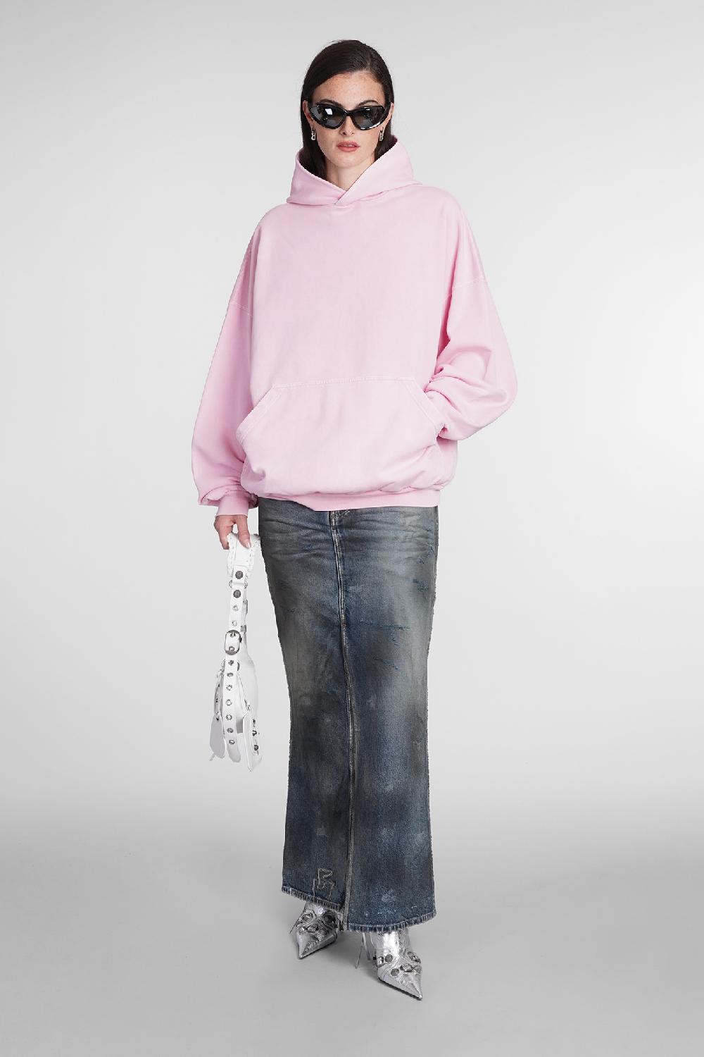 Deliberti Balenciaga Felpa In Cotone Rosa Cod. 386201 - Deliberti The Luxury Shopping