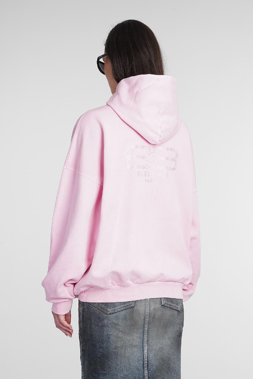 Deliberti Balenciaga Felpa In Cotone Rosa Cod. 386201 - Deliberti The Luxury Shopping