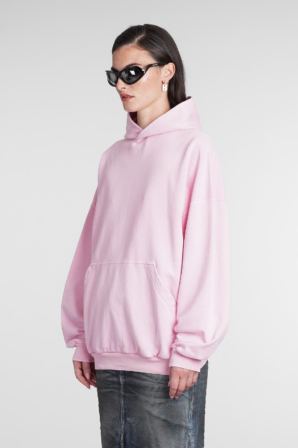 Deliberti Balenciaga Felpa In Cotone Rosa Cod. 386201 - Deliberti The Luxury Shopping