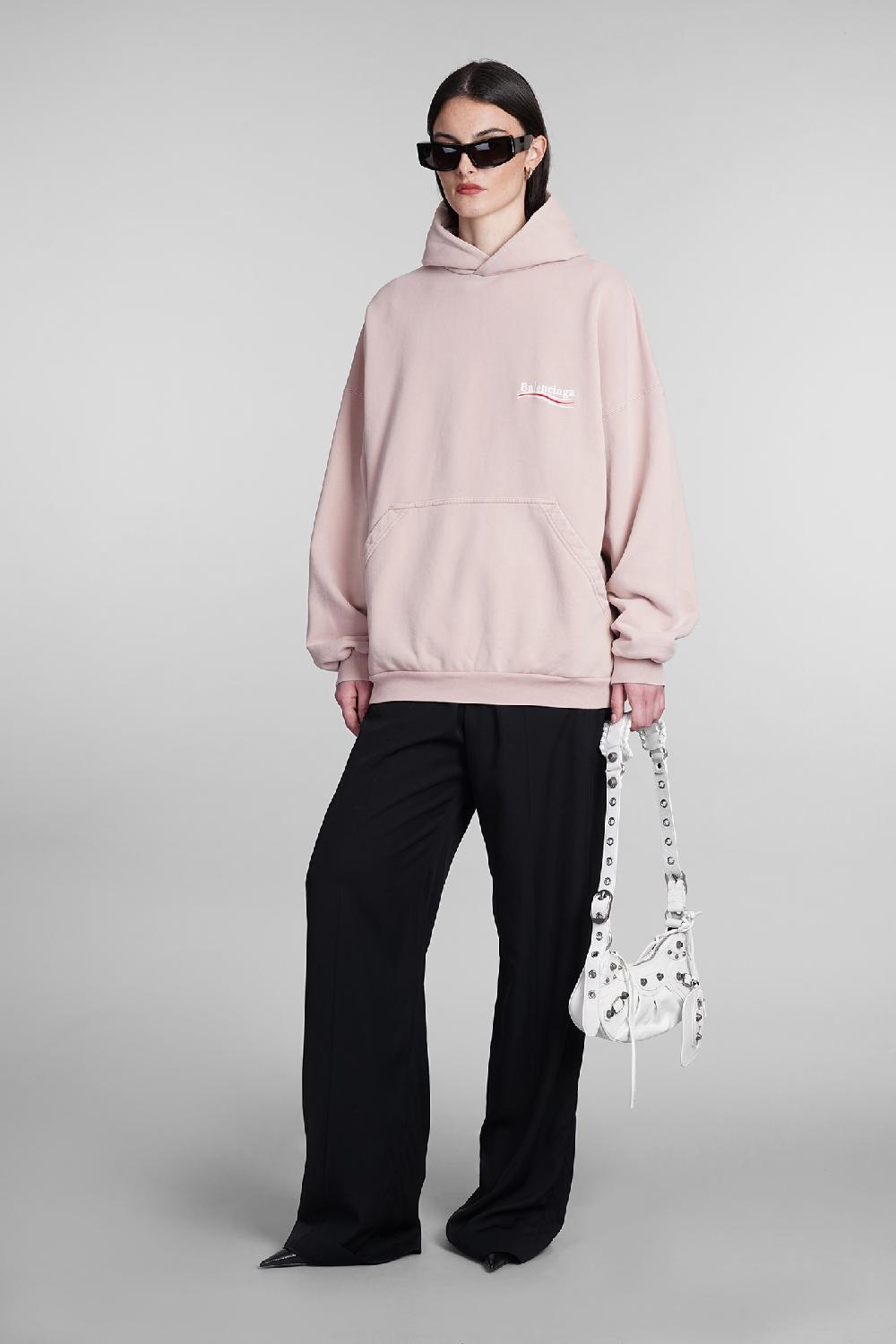 Deliberti Balenciaga Felpa In Cotone Rosa Cod. 393399 - Deliberti The Luxury Shopping