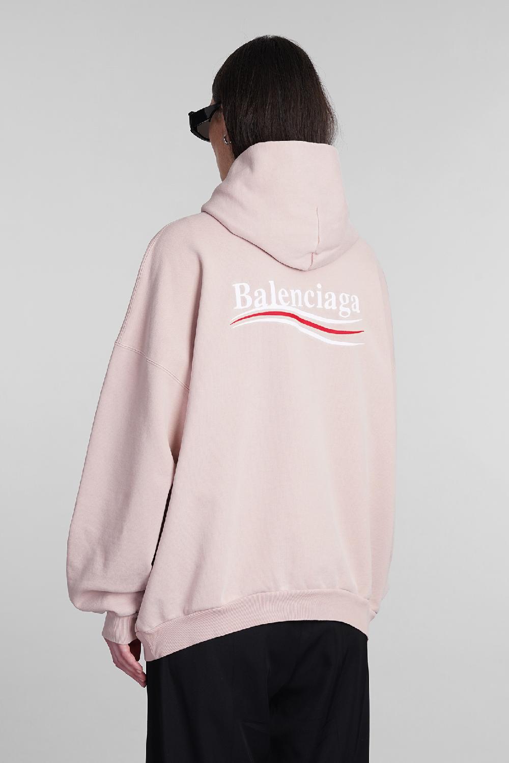 Deliberti Balenciaga Felpa In Cotone Rosa Cod. 393399 - Deliberti The Luxury Shopping