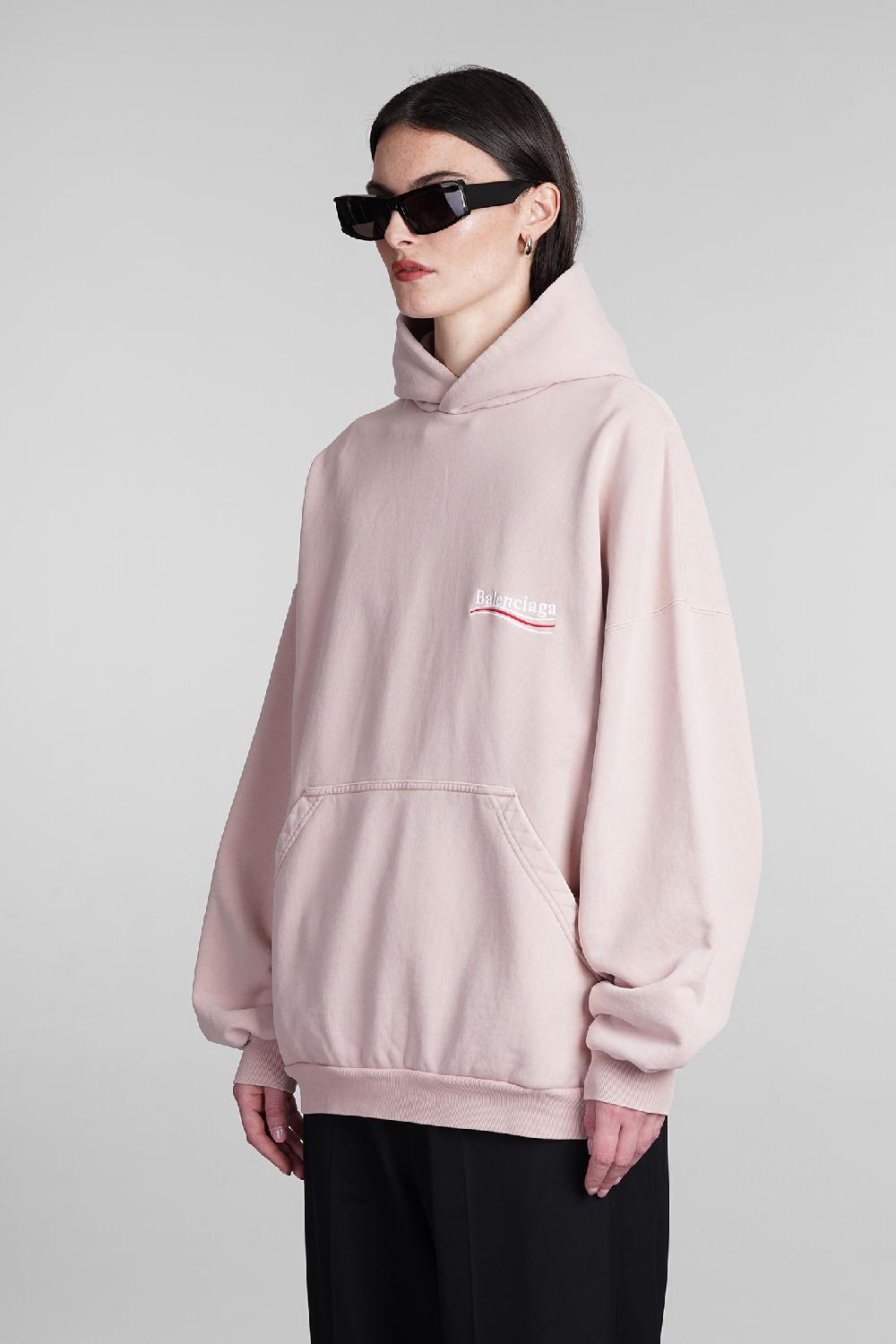 Deliberti Balenciaga Felpa In Cotone Rosa Cod. 393399 - Deliberti The Luxury Shopping