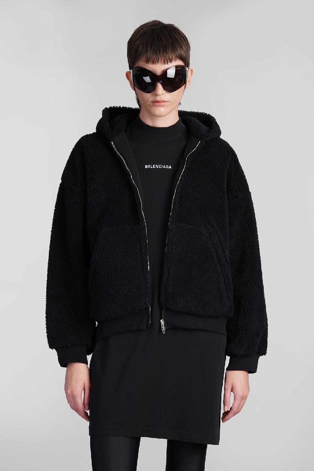 Deliberti Balenciaga Giacca casual in poliestere nero cod. 409506 - Deliberti The Luxury Shopping