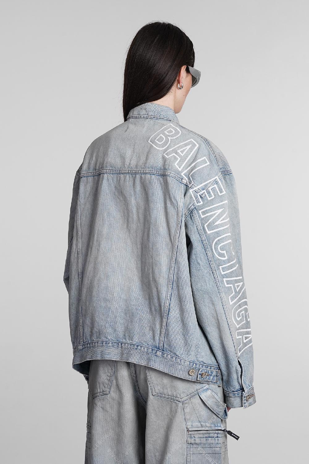 Deliberti Balenciaga Giacche Denim In Cotone Blu Cod. 395006 - Deliberti The Luxury Shopping