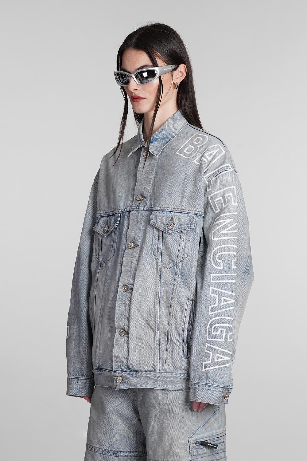 Deliberti Balenciaga Giacche Denim In Cotone Blu Cod. 395006 - Deliberti The Luxury Shopping