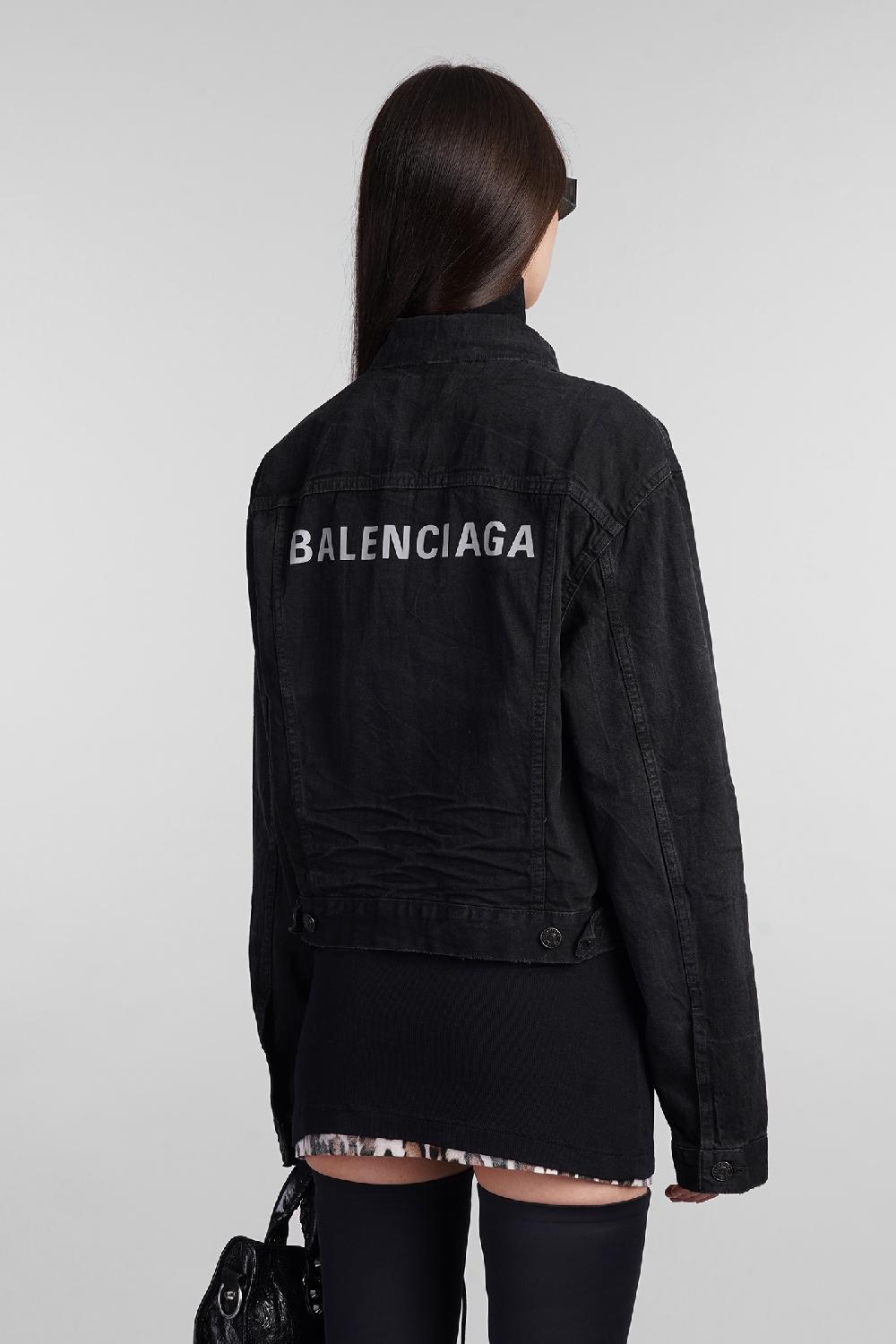 Deliberti Balenciaga Giacche Denim In Cotone Nero Cod. 405814 - Deliberti The Luxury Shopping