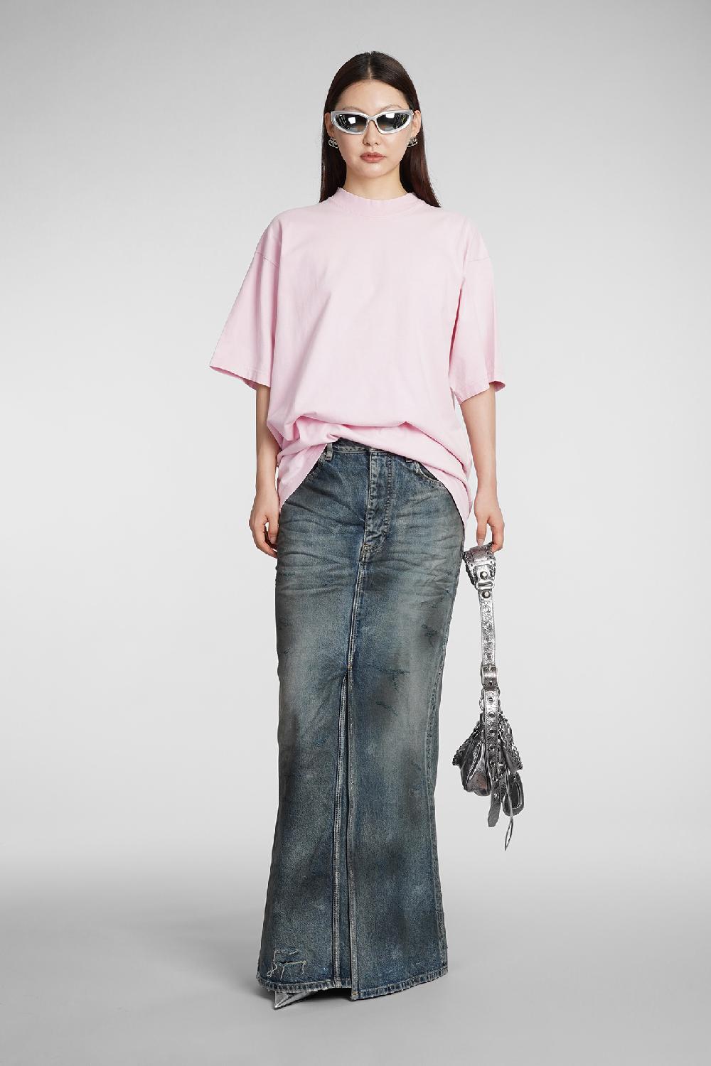 Deliberti Balenciaga Gonna In Cotone Blu Cod. 383716 - Deliberti The Luxury Shopping