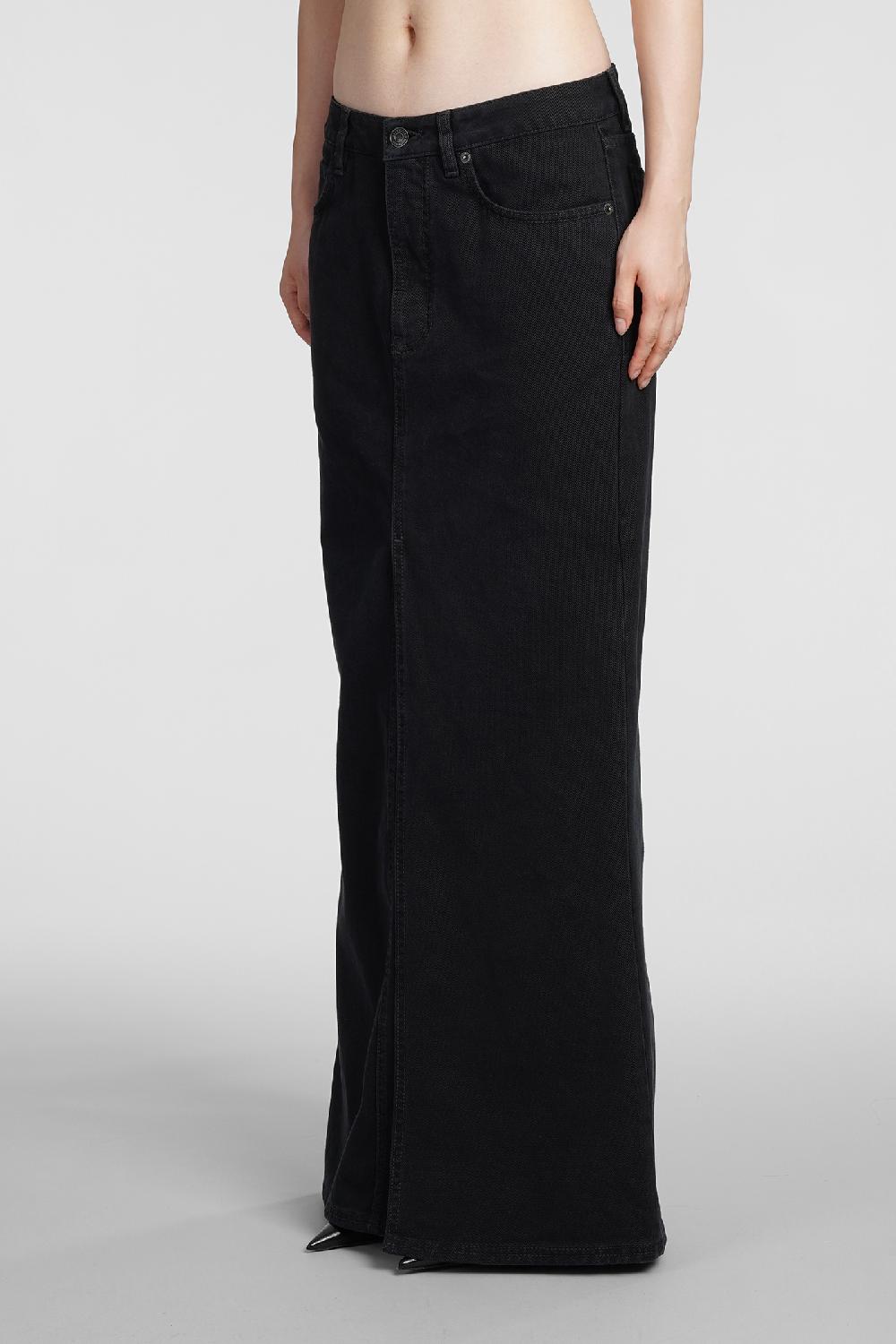 Deliberti Balenciaga Gonna In Cotone Nero Cod. 383720 - Deliberti The Luxury Shopping