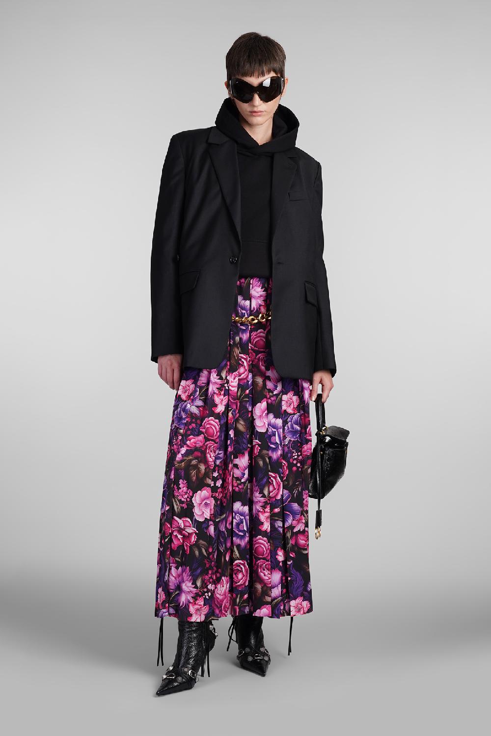 Deliberti Balenciaga Gonna In Poliestere Viola Cod. 409468 - Deliberti The Luxury Shopping