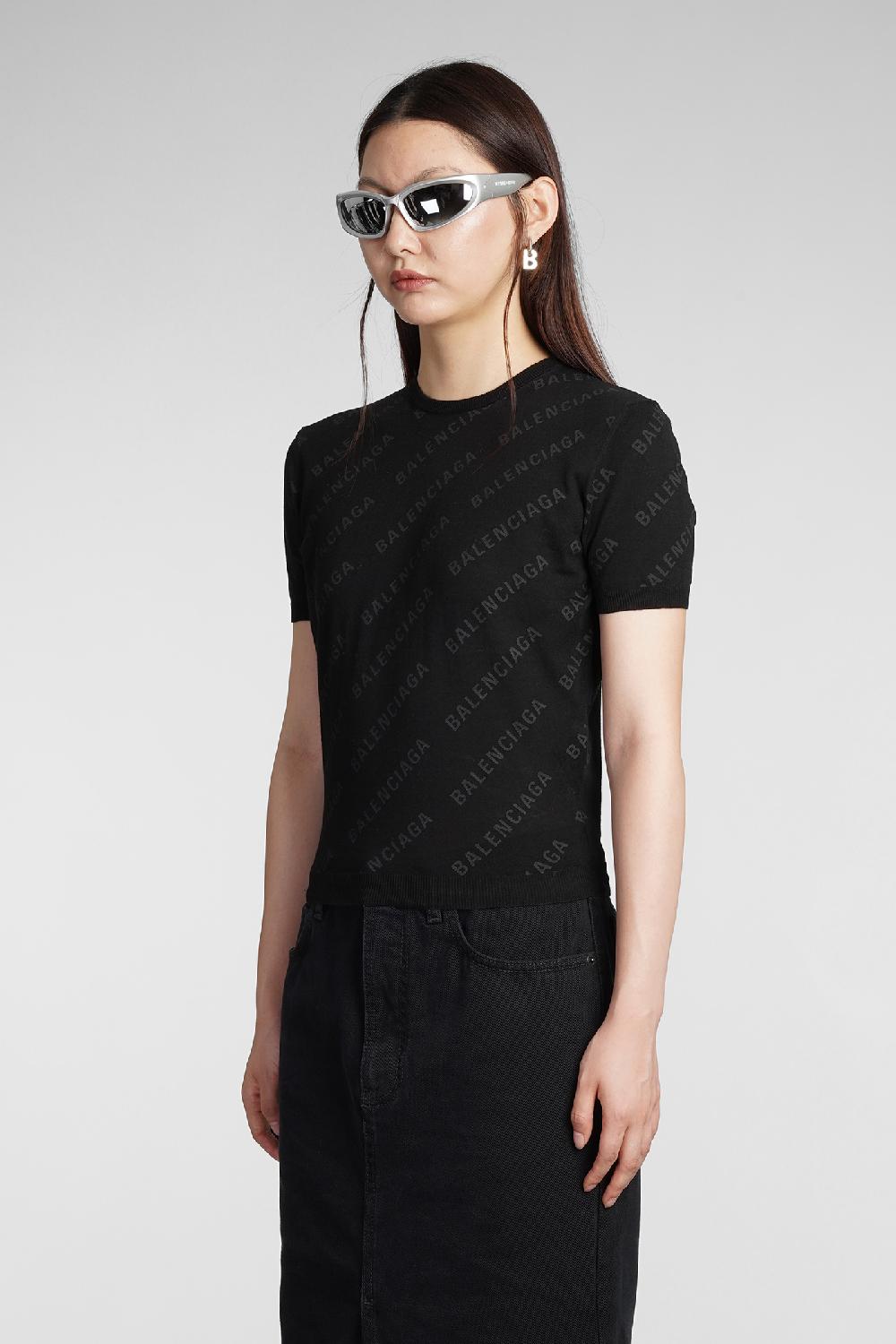 Deliberti Balenciaga Maglia In Cotone Nero Cod. 383711 - Deliberti The Luxury Shopping