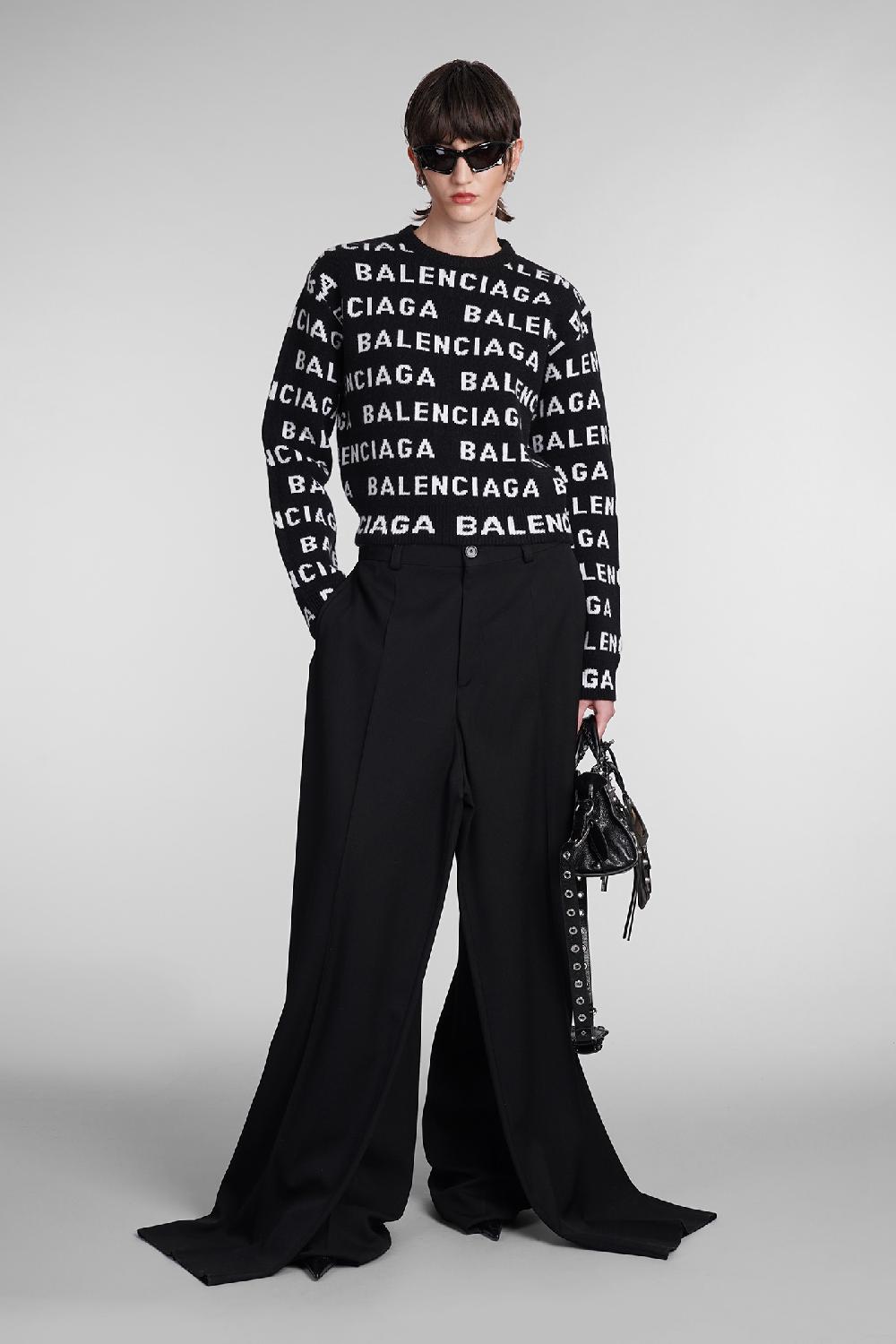 Deliberti Balenciaga Maglia In Lana Nera Cod. 393401 - Deliberti The Luxury Shopping