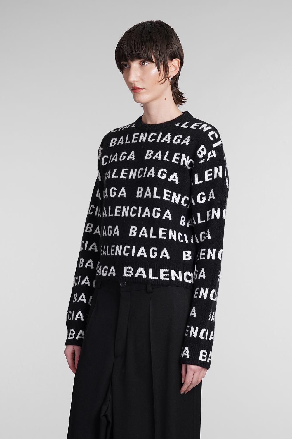 Deliberti Balenciaga Maglia In Lana Nera Cod. 393401 - Deliberti The Luxury Shopping