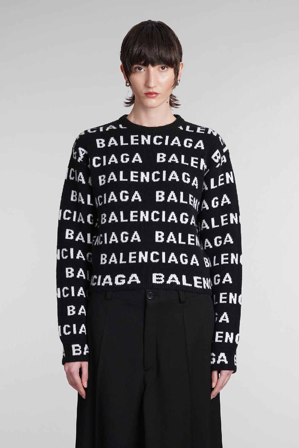 Deliberti Balenciaga Maglia in lana nera cod. 393401 - Deliberti The Luxury Shopping