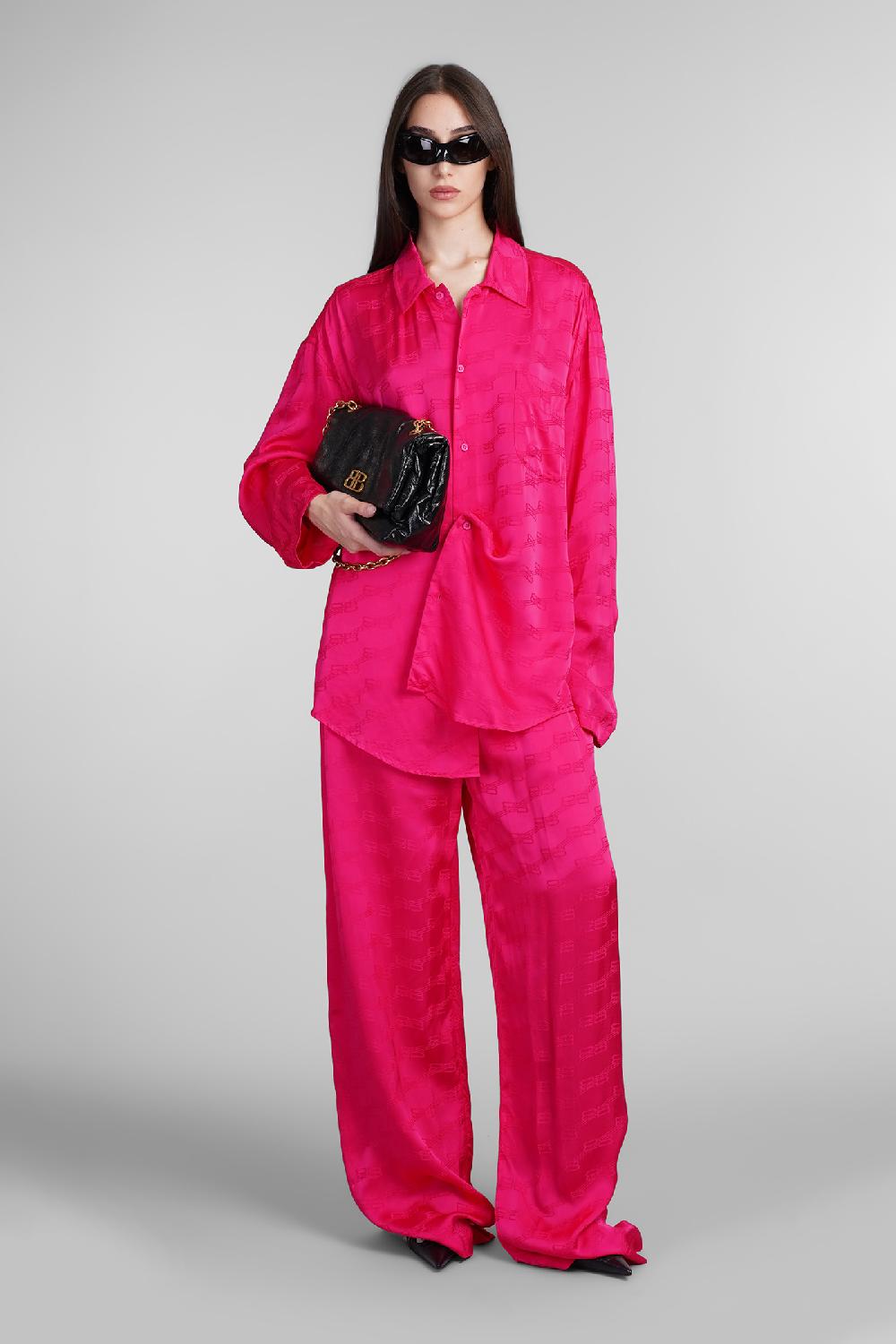 Deliberti Balenciaga Pantalone In Viscosa Fucsia Cod. 405812 - Deliberti The Luxury Shopping