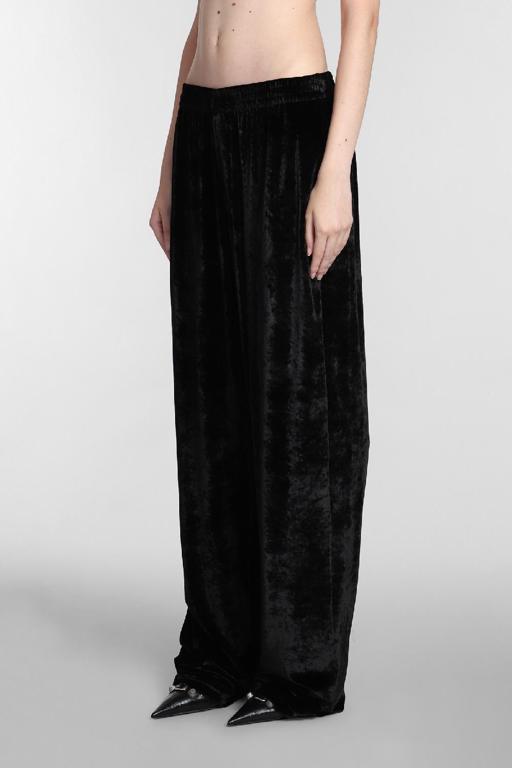 Deliberti Balenciaga Pantalone In Viscosa Nera Cod. 381732 - Deliberti The Luxury Shopping