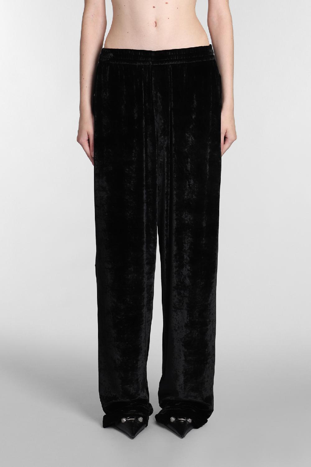 Deliberti Balenciaga Pantalone in viscosa nera cod. 381732 - Deliberti The Luxury Shopping