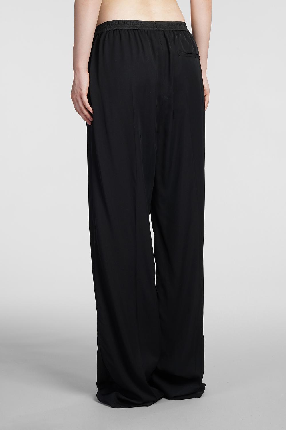 Deliberti Balenciaga Pantalone In Viscosa Nera Cod. 383719 - Deliberti The Luxury Shopping