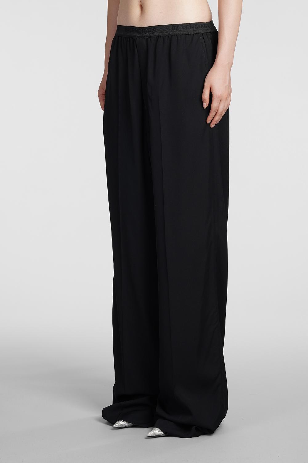 Deliberti Balenciaga Pantalone In Viscosa Nera Cod. 383719 - Deliberti The Luxury Shopping
