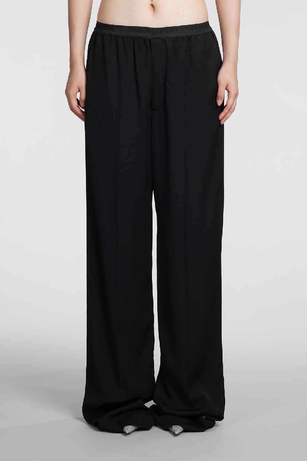 Deliberti Balenciaga Pantalone in viscosa nera cod. 383719 - Deliberti The Luxury Shopping