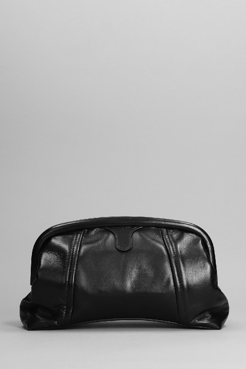 Deliberti Balenciaga Pochette Frame Clutch Xs In Pelle Nera Cod. 340334 - Deliberti The Luxury Shopping