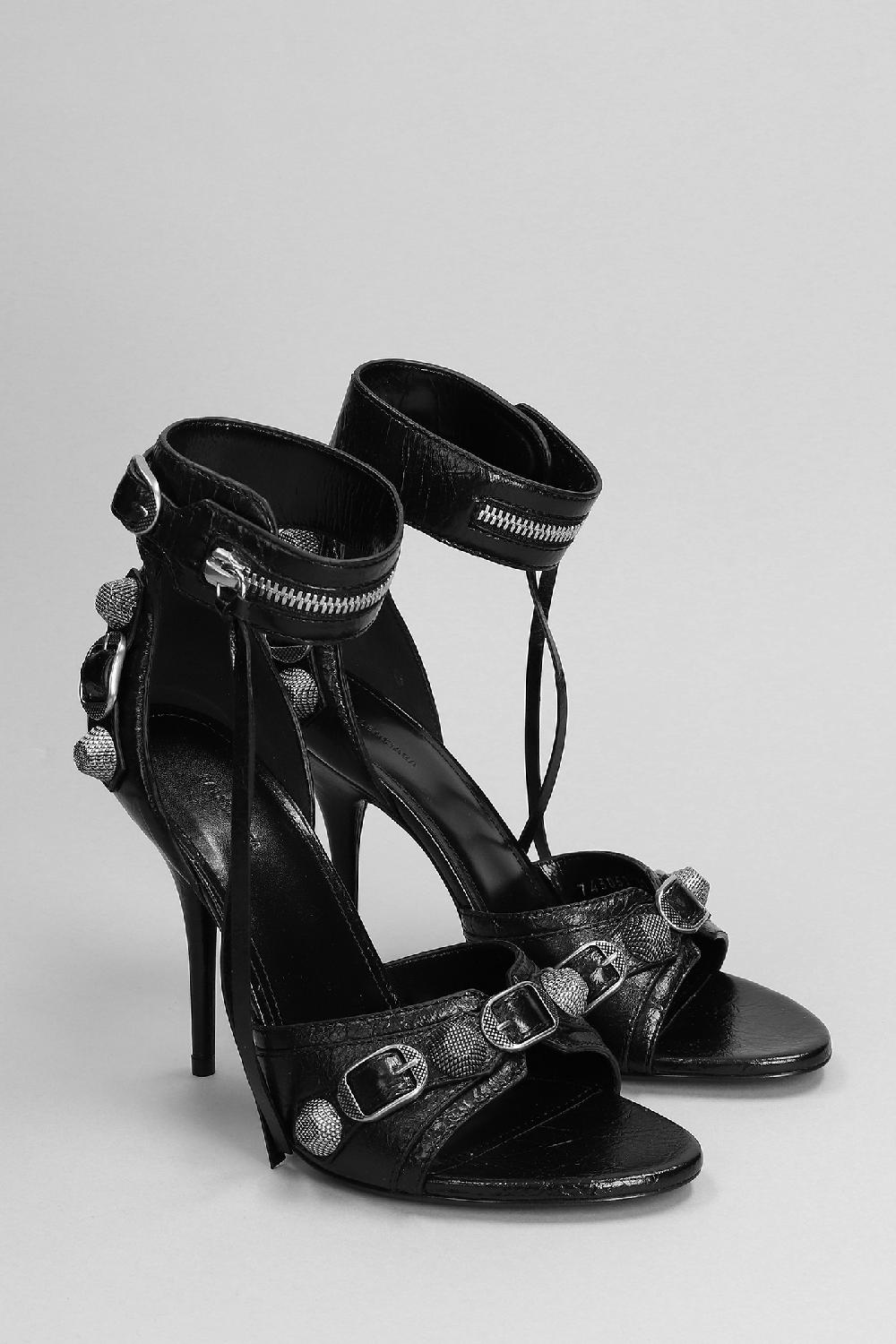 Deliberti Balenciaga Sandali Cagole In Pelle Nera Cod. 378749 - Deliberti The Luxury Shopping