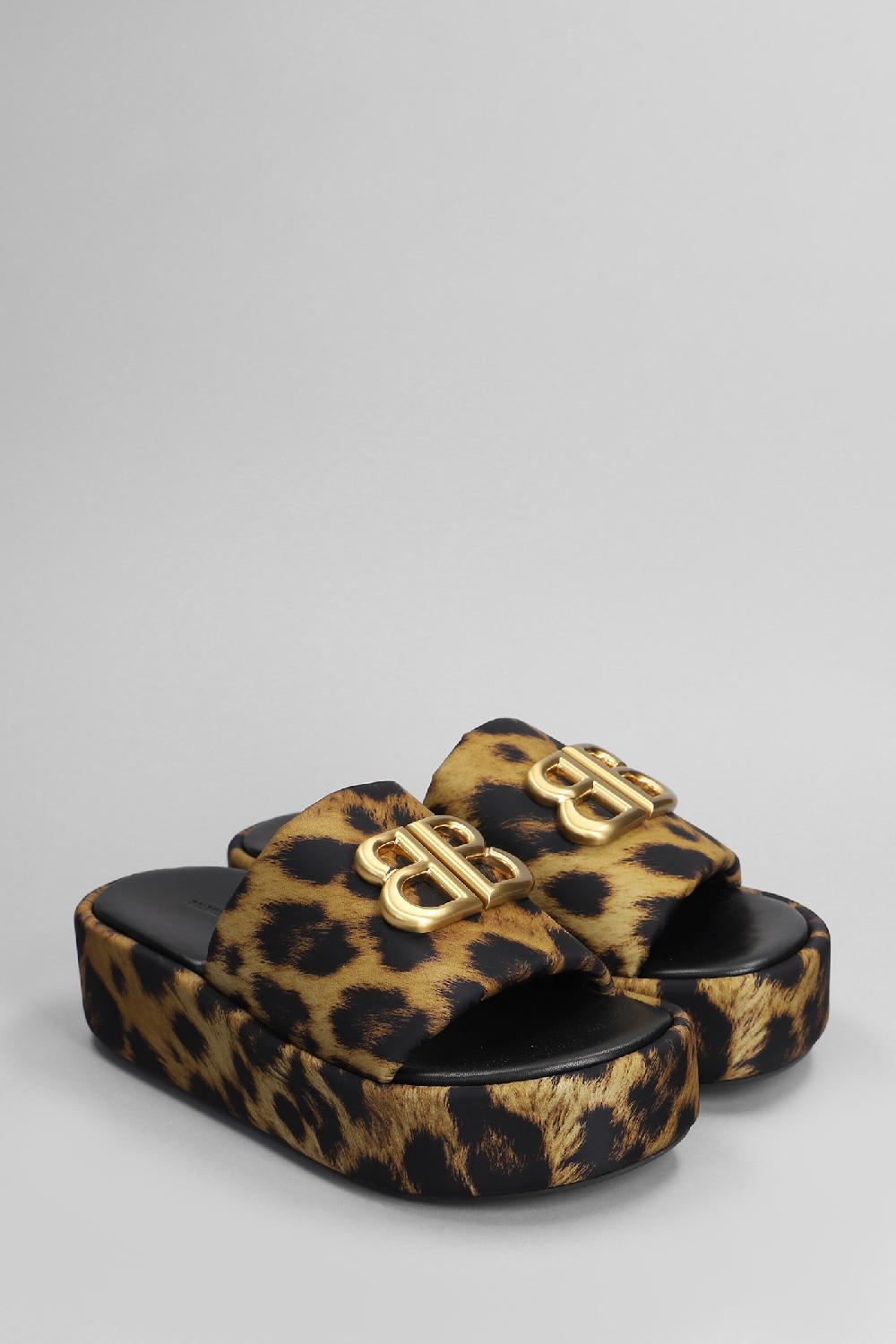 Deliberti Balenciaga Sandali Flats In Poliammide Animalier Cod. 406059 - Deliberti The Luxury Shopping